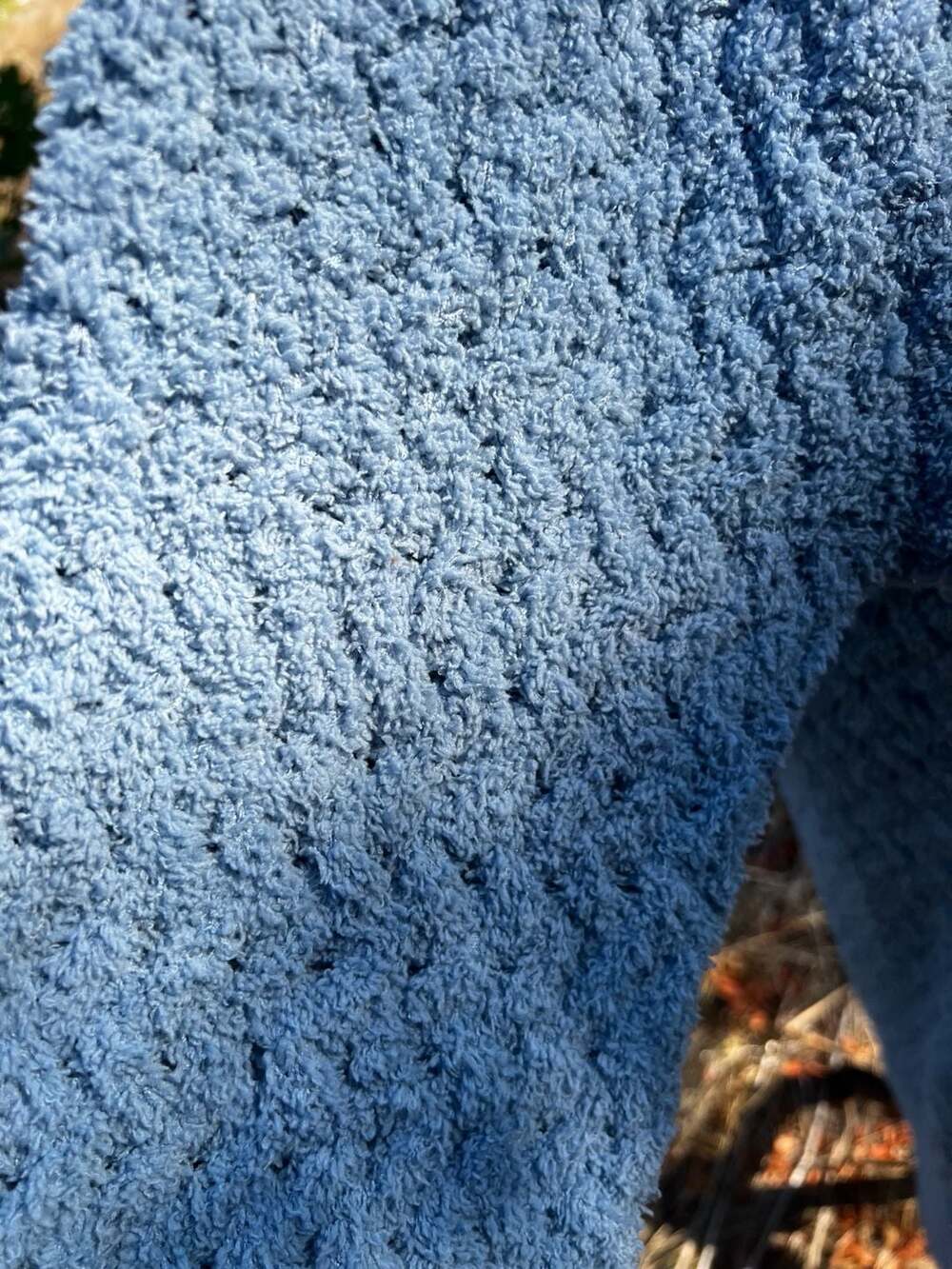Sunday Citizen Snug Waffle Robe Blue - Picture 3 of 12